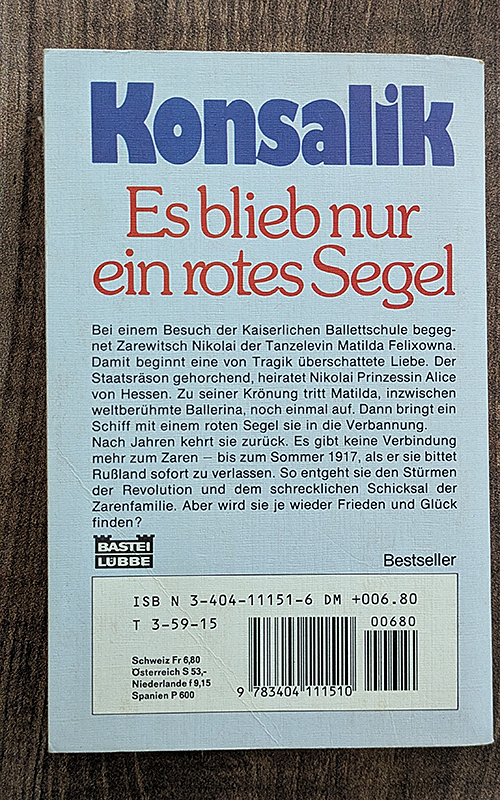 Es blieb nur ein rotes Segel