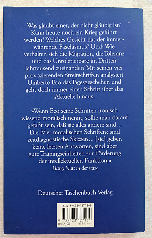 Vier moralische Schriften