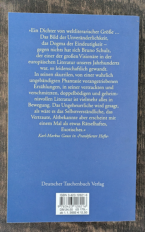 Die Zimtläden und alle anderen Erzählungen