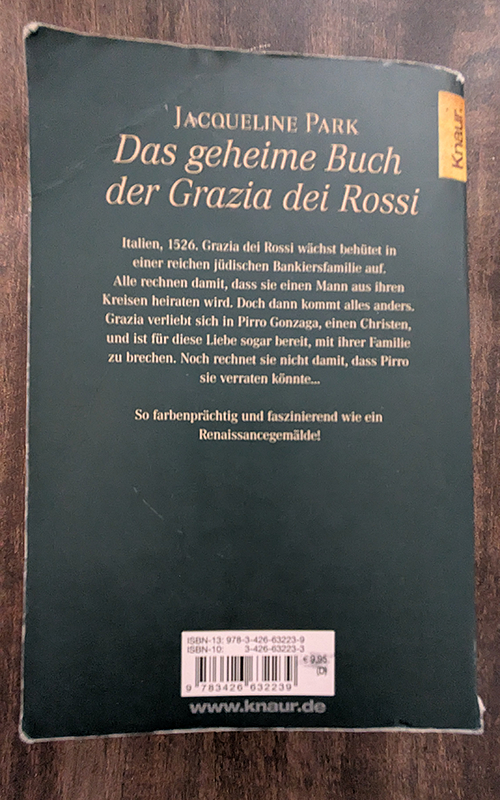 Das geheime Buch der Grazia dei Rossi