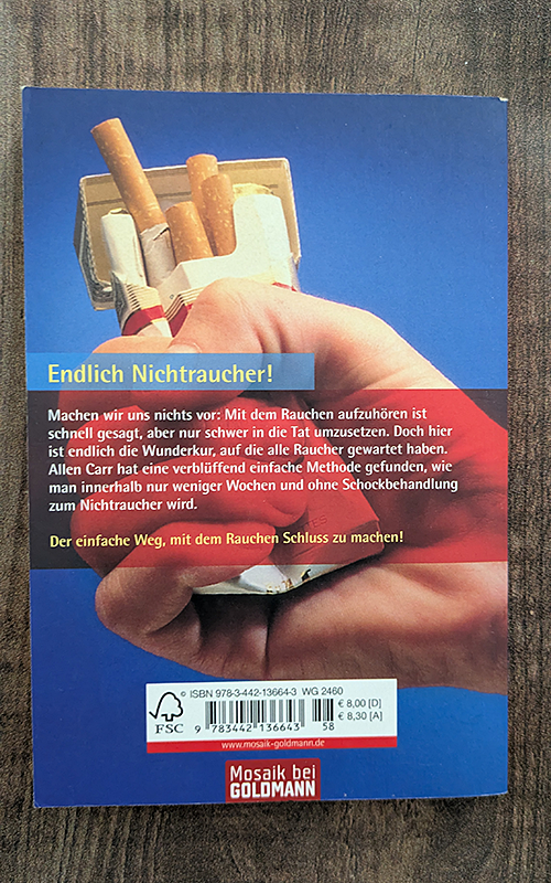 Endlich Nichtraucher!