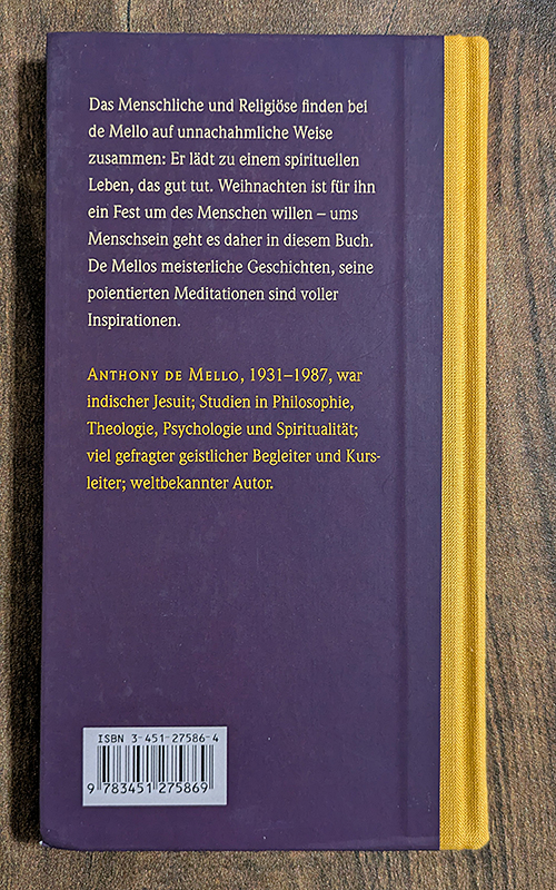 Weihnachten mit Anthony DeMello
