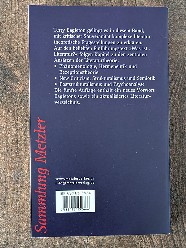 Einführung in die Literaturtheorie