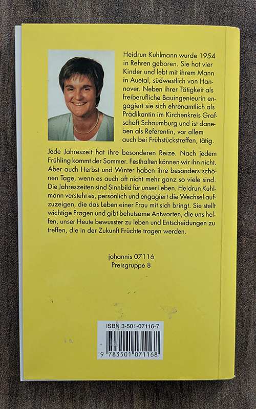 Die Jahreszeiten im Leben einer Frau