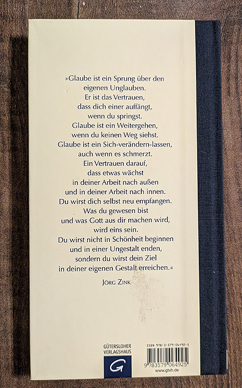 Glauben heißt vertrauen