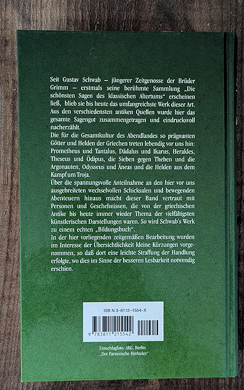 Die schönsten Sagen des klassischen Altertums