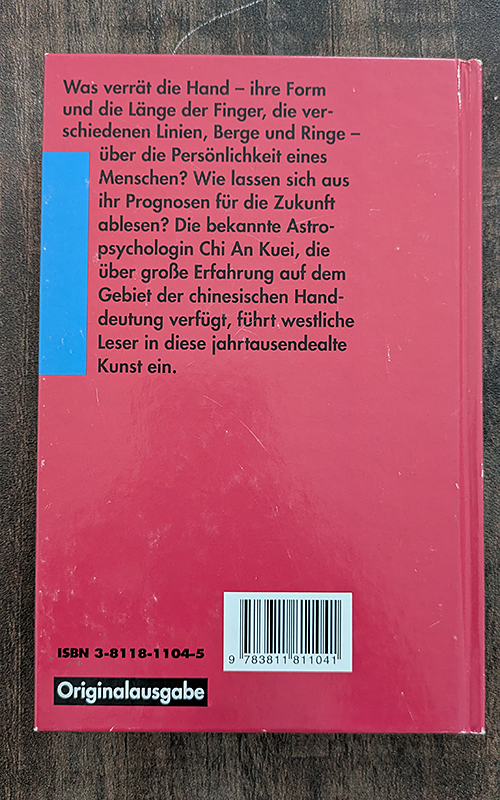 Chinesische Handdeutung