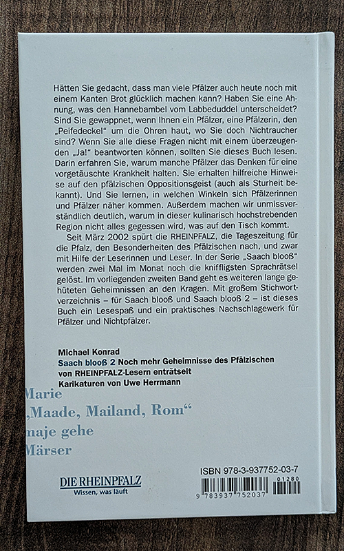 Saach blooß